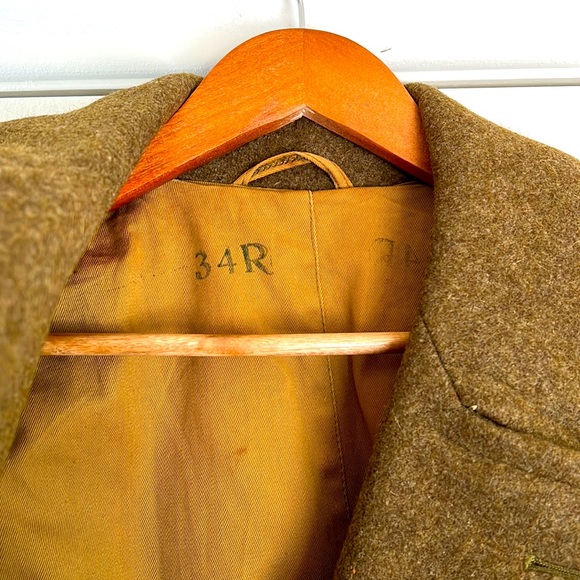 USGI US ARMY WWII TRENCH COAT WOOL OVERCOAT - Picture 6 of 17